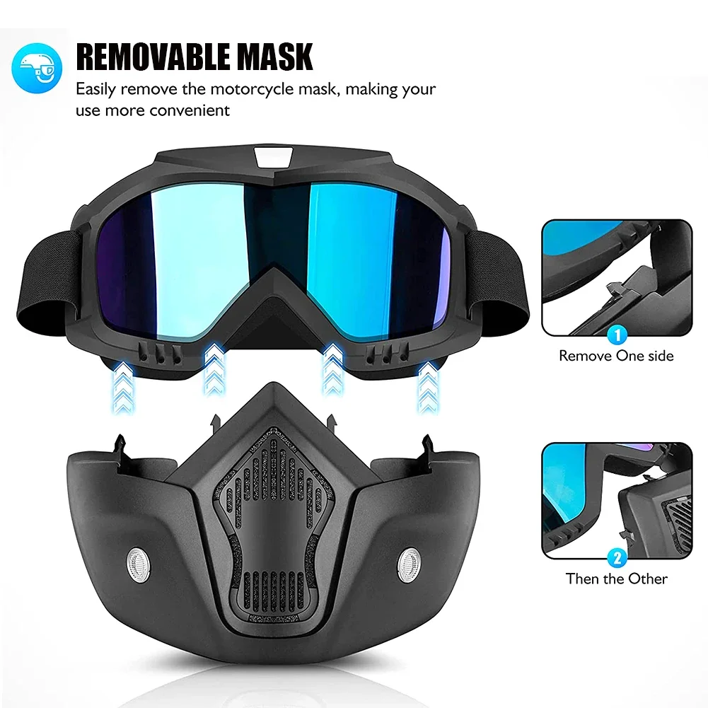 Motorcycle Riding Goggles – Windproof Helmet Glasses for Cycling, Motocross Sunglasses