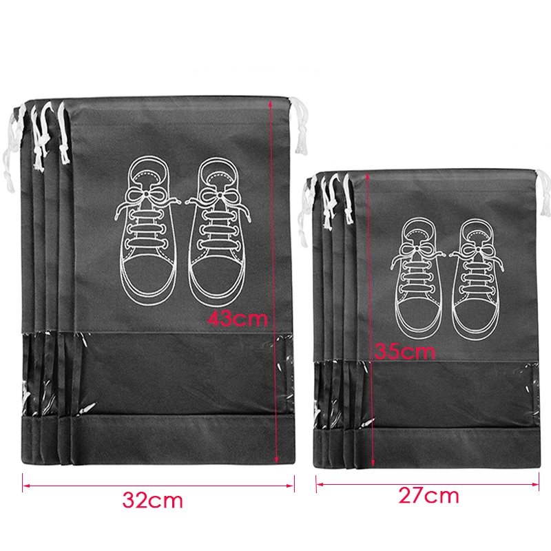 Portable Shoe Organizer Drawstring Bag