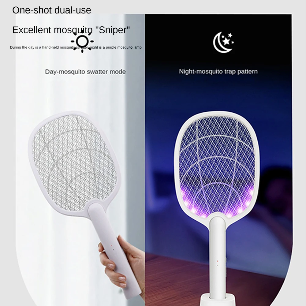 Electric Mosquito Swatter Mosquito Killer 2500V USB Rechargeable