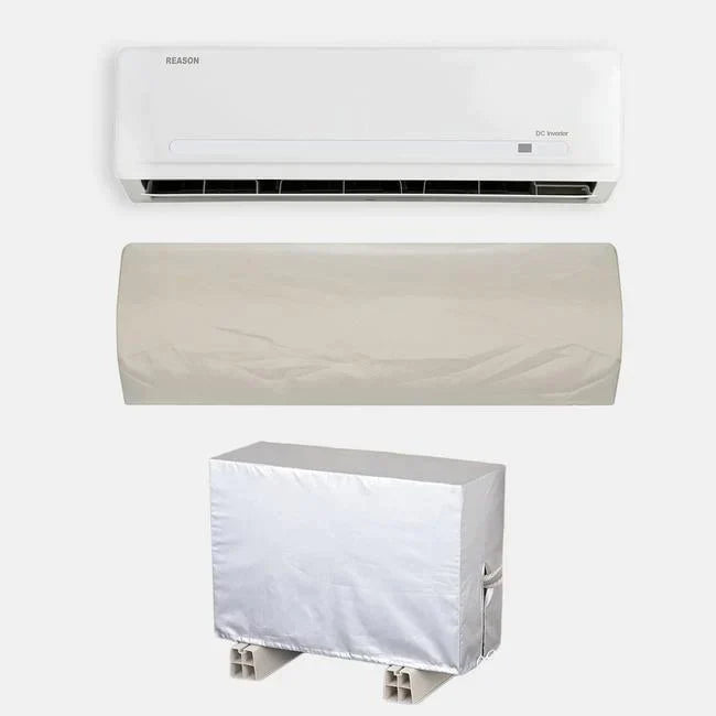 100% Waterproof AC Cover – Silver Sunscreen Multisize Indoor & Outdoor Air Conditioner Protective Cover