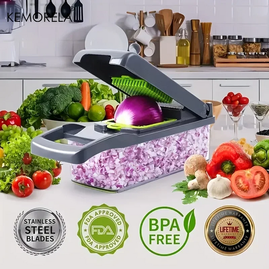 14-in-1 Multifunction Vegetable Chopper & Slicer | Onion Cutter, Food Dicer & Kitchen Tool