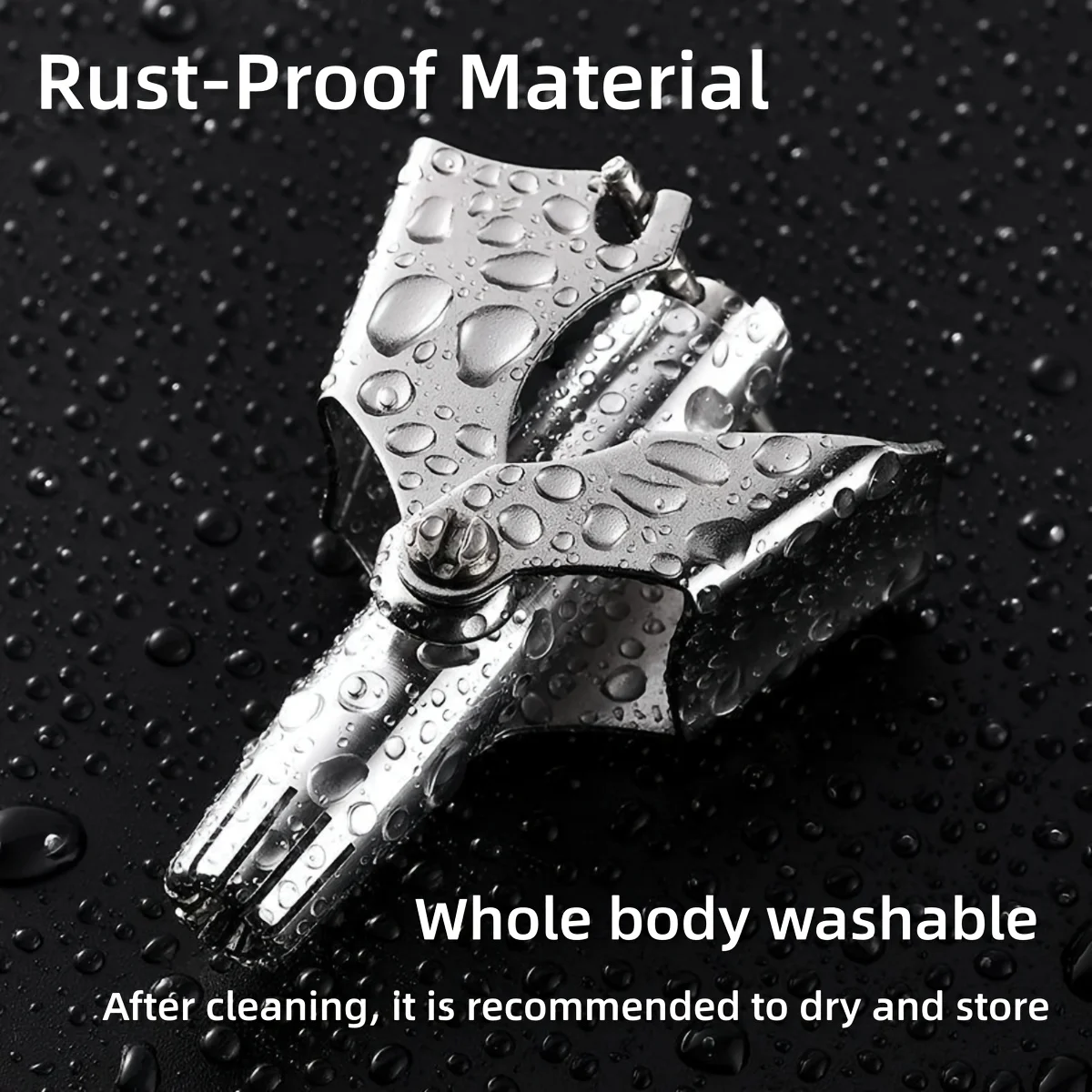 Manual Nose Hair Trimmer for Men & Women-Waterproof Stainless Steel portable, and battery-free Ear & Nose Hair Remover