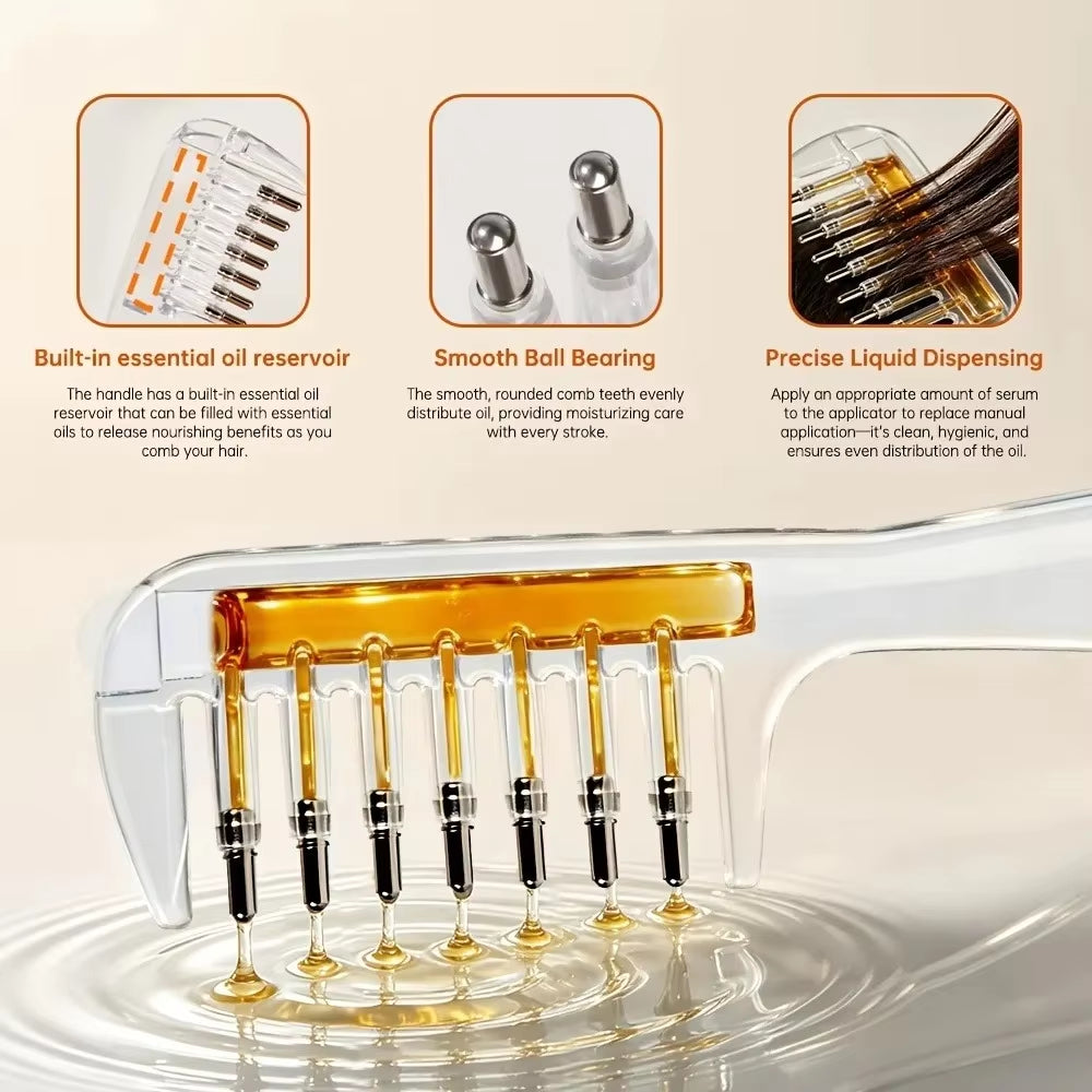 Hair Oil Applicator Comb – Scalp Massager & Hair Oil Applicator Brush