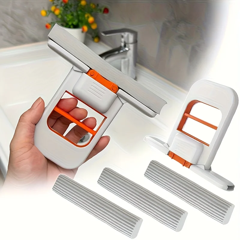 Multipurpose Mini Sponge Mop – Bathroom, Window & Table Cleaner