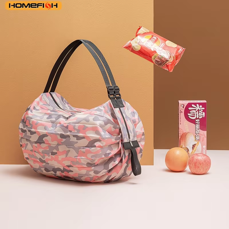 Foldable Storage Bag with Handle – Portable Large Capacity Travel & Shopping Tote Bag