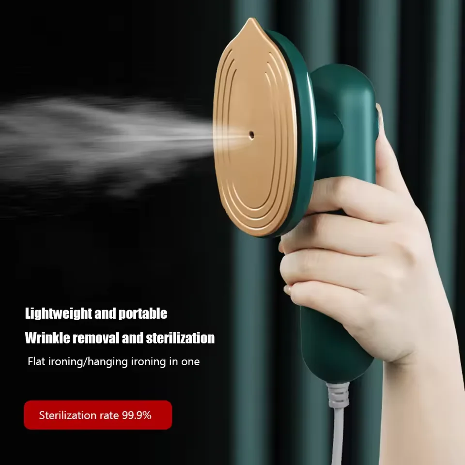 Portable Mini Steam Iron for Clothes – Electric Travel Iron with Ergonomic Handle