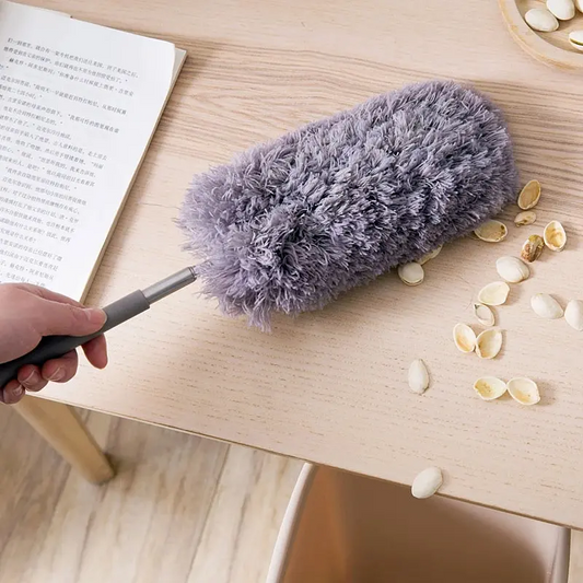 Retractable Duster Stainless Steel Long Handle Dusting Brush