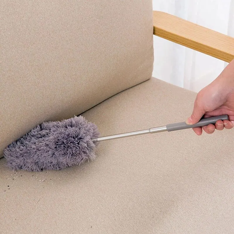 Retractable Duster Stainless Steel Long Handle Dusting Brush