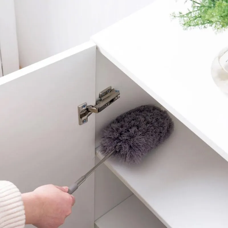 Retractable Duster Stainless Steel Long Handle Dusting Brush