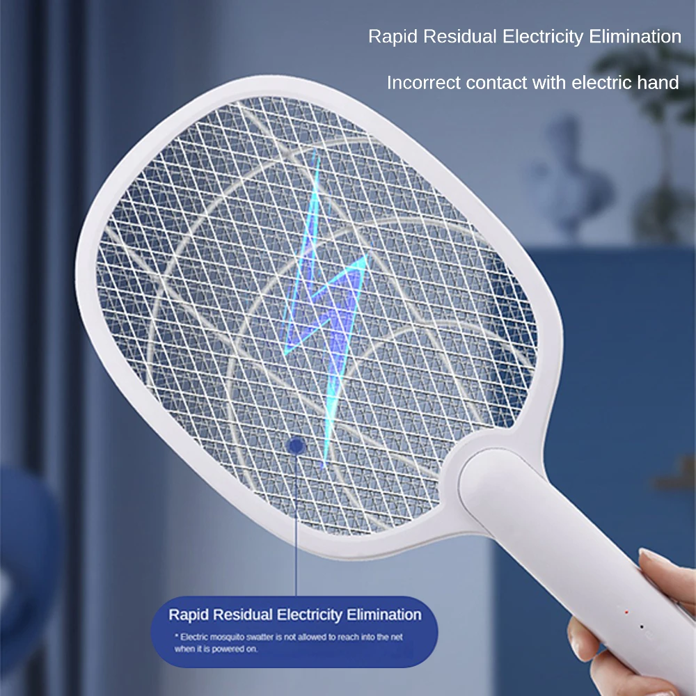 Electric Mosquito Swatter Mosquito Killer 2500V USB Rechargeable