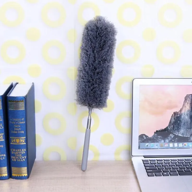 Retractable Duster Stainless Steel Long Handle Dusting Brush