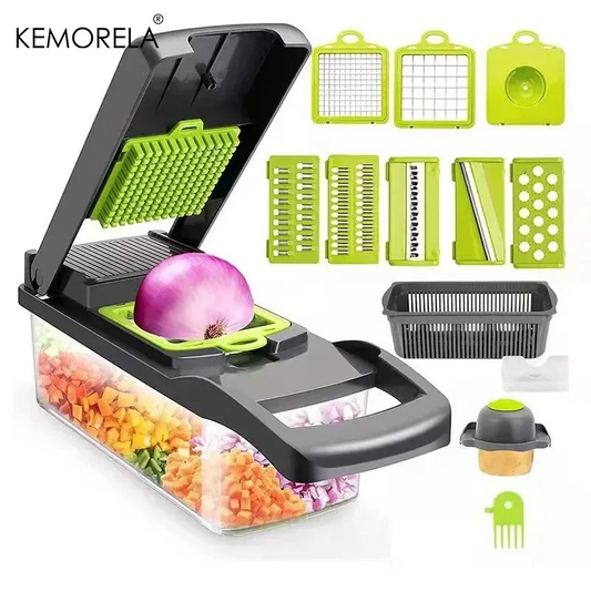 14-in-1 Multifunction Vegetable Chopper & Slicer | Onion Cutter, Food Dicer & Kitchen Tool